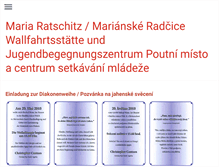 Tablet Screenshot of marianske-radcice.com